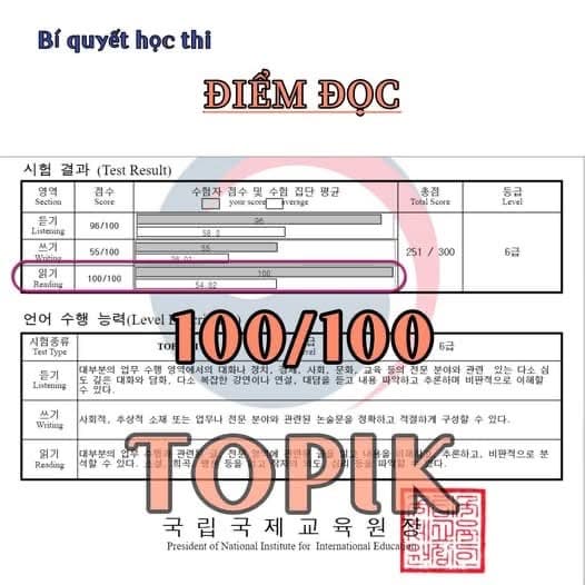 ĐẠT ĐIỂM TỐI ĐA THI TOPIK? (Phần đọc)  